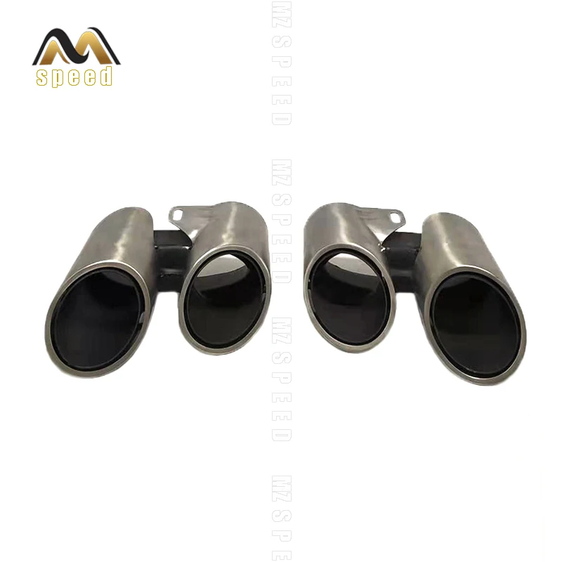 

accessories The car Round stainless steel tailpipe tailpipe is suitable for the porsche Mancan muffler