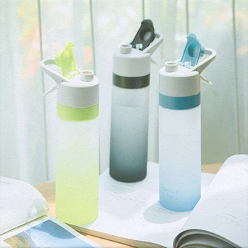 

Korean Exercise Water Cup Creative Simple Plastic Creative Personality Water Bottles Colorful Water Cup Drinking Water FF70P