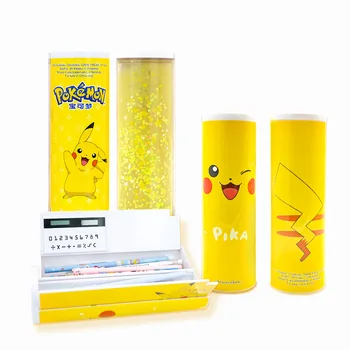 2020クリエイティブ鉛筆ケースホワイトボードソーラー電卓磁気スイッチ漫画かわいいペンボックス学校ケース学用品