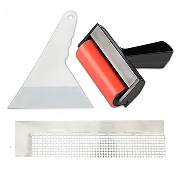 

3 Pcs Diamond Painting Tools and Accessories Kit Ruler Roller Fix Tools Cross Stitch Painting Set Tool for Round Drill DIY Art