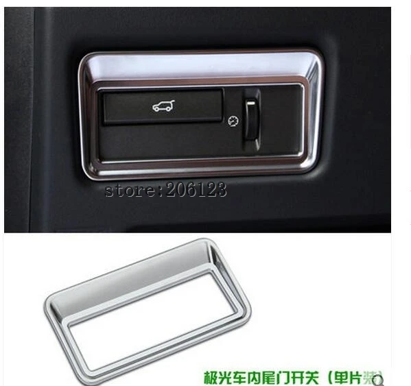 

Chrome Rear Door Button Cover Trim Sticker For Range Rover Evoque 2011 2012 2013 2014 2015 Accessories Car Styling