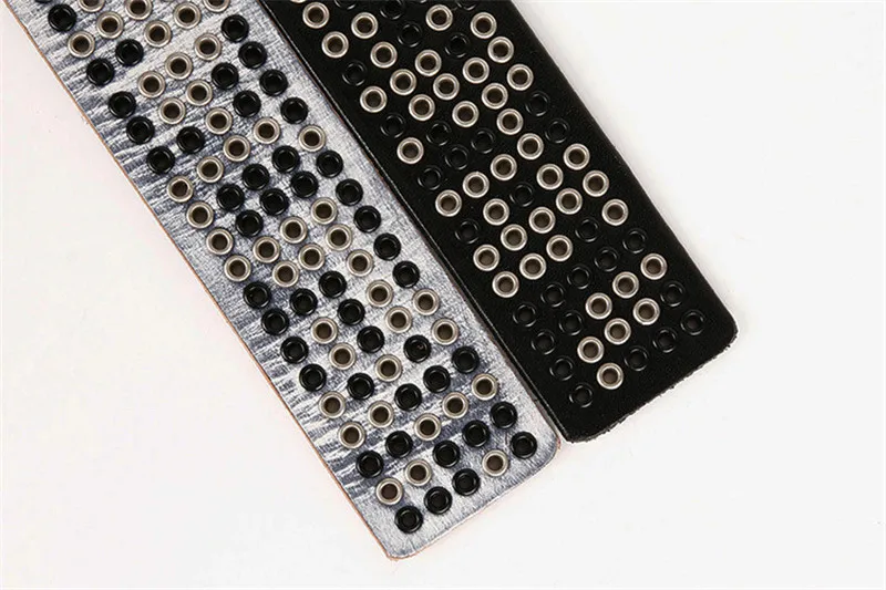 Deepeel, 1 шт., 3,8*105-125 см, роскошная мода, Harajuku, сплав, пряжка, натуральная кожа, ремень, унисекс, заклепки, панк, полый пояс, YB391