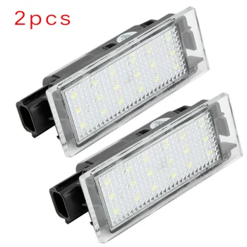 

2pcs License Plate Lights 18LED Lamp For Renault Clio Espace Twingo Megane High quality