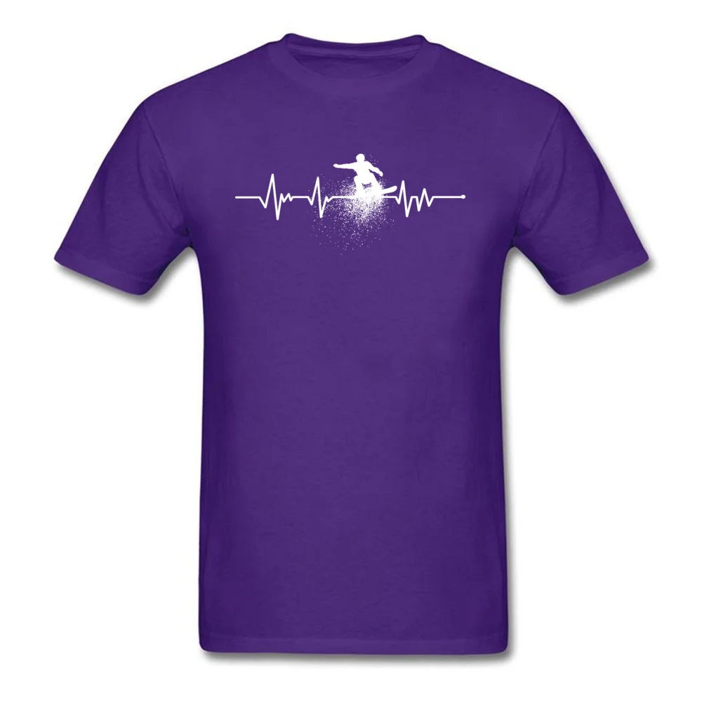 Purple One yona Snowboardinger сердцебиение слалом Скейтборд Дизайн Топы футболка Чистый хлопок Круглый вырез короткий рукав день рождения Топ Футболка для мужчин - Цвет: Purple
