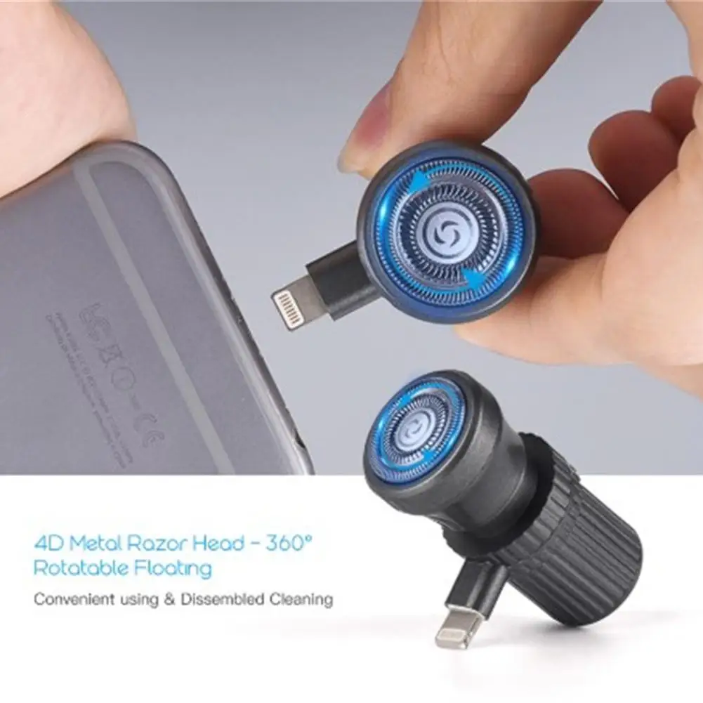 

Travel Razor Mini USB Smartphone Shaving For IPhone/Android Cell Phone Outdoor Portable Micro-USB Electric Shavers Shaving Devic