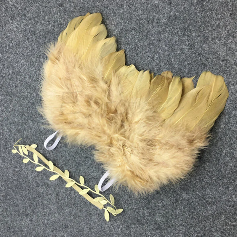 

KLV Sweet Newborn Baby Girls Wings&Headband Costume Birthday Party Photo Prop Outfit