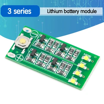 

3S 11.1V 12V 12.6V Lithium Battery Capacity Indicator Module Lipo Li-ion Power Level Display Board 3 Series 9-26V