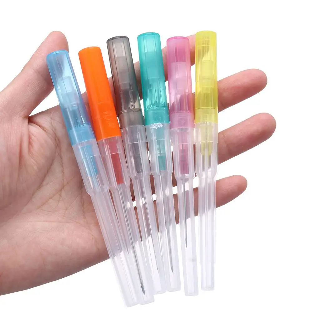 Body Piercing Jewelry 316 Stainless Steel Catheter Cannula Body Piercing Needles Fashion Jewelry Puncture Needle Ear Nose Navel Stud 14/16/18/24G