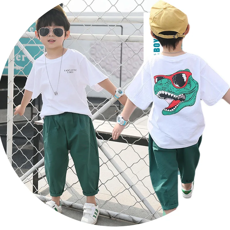 

Autumn Baby Sets Children New Boys Two Piece Suits shirt + pants Sport Children's Foreign Trade Movement sets