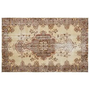 

Handmade Natural Vintage Turkish Area Rug 165x261 Cm-5'5''X8'7''
