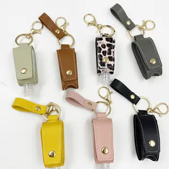 

1PC Portable Keychain Hand Sanitizer Holder Travel Bottle Refillable Bottle Containers Flip Cap Reusable Bottles with Keyring