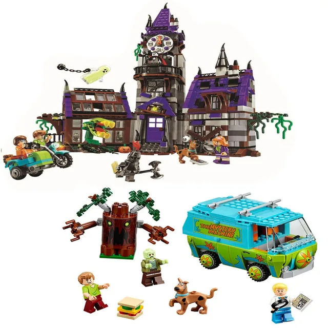 10430 y 10429 Scooby Doo Mystery Machine Bus Lepining City bloques de 10430 y 10429 Scooby Doo Mystery Machine Bus Lepining City bloques de