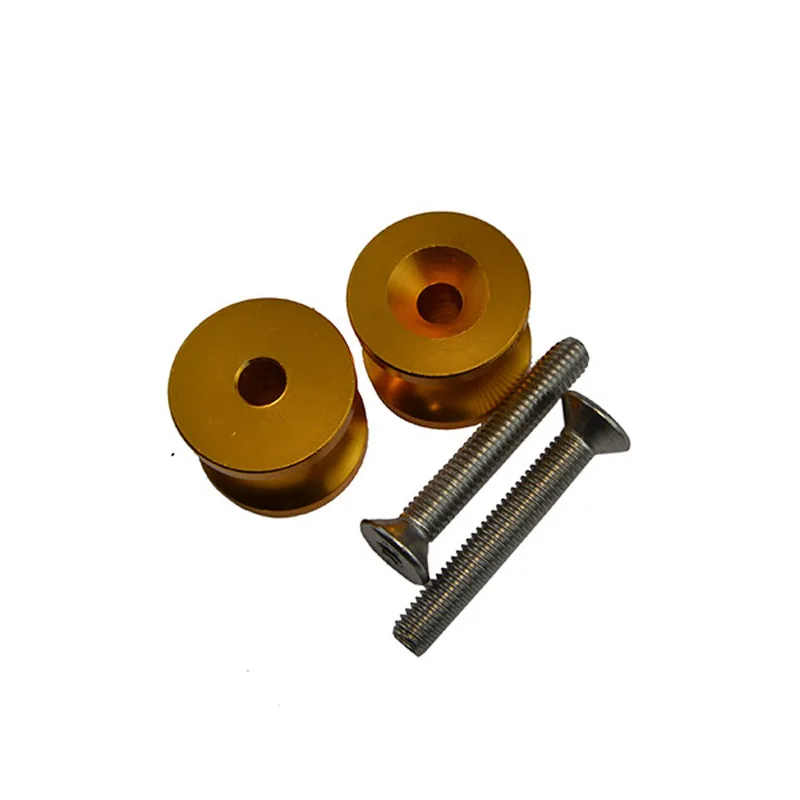  BJMOTO 6MM Universal CNC Aluminum Motorcycle Swingarm Sliders Spools Paddock Stand Bobbins Swing Ar