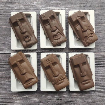 

Easter Island Moai Monolith Sculpture Epoxy Resin Casting Casting Mold Chocolates Baking Mould Handmade Art Craft Tools