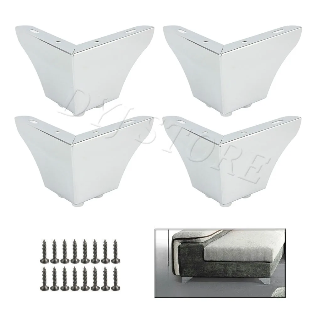 

1/2/4 шт., полая современная мебель, ножки для дивана, металлическая в современном стиле, мебельные ножки для дивана, шкафа, ТВ, скамья с крепежными винтами