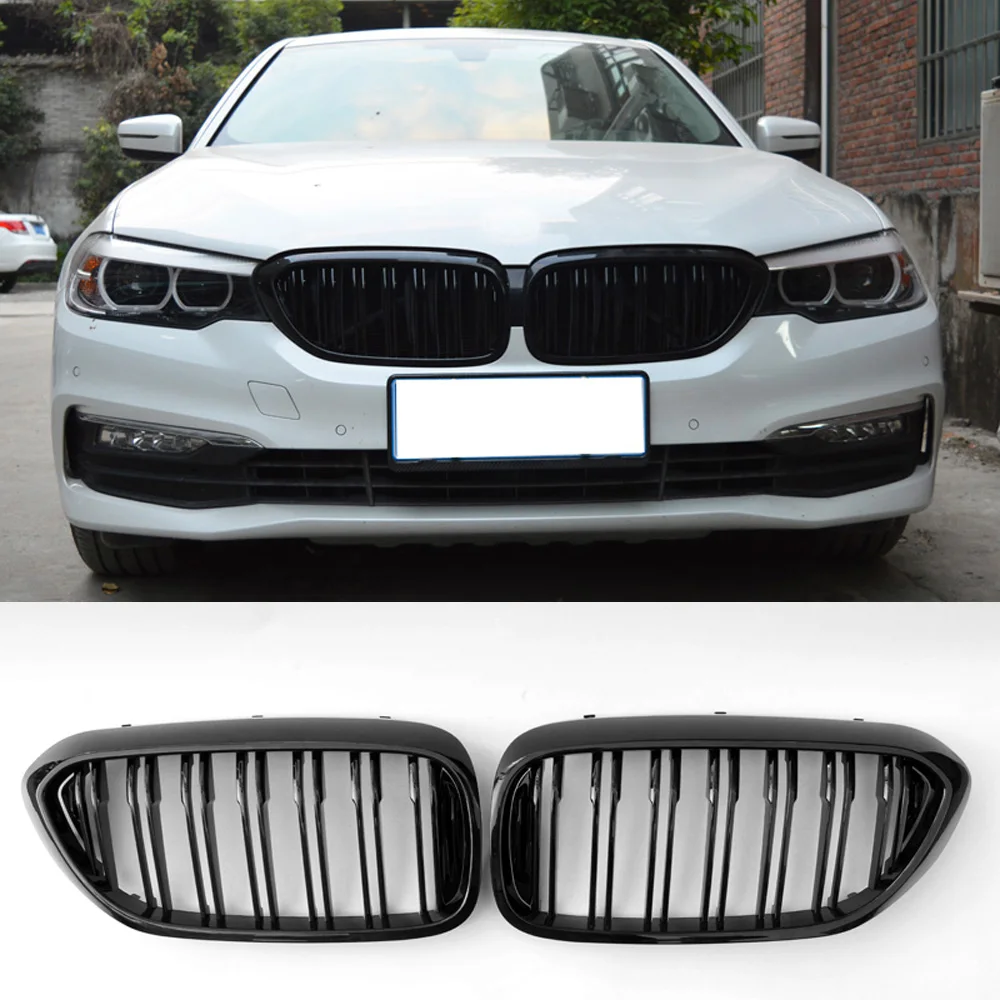 

Двухрядная стильная яркая черная решетка для BMW G30 G38 F90 M5