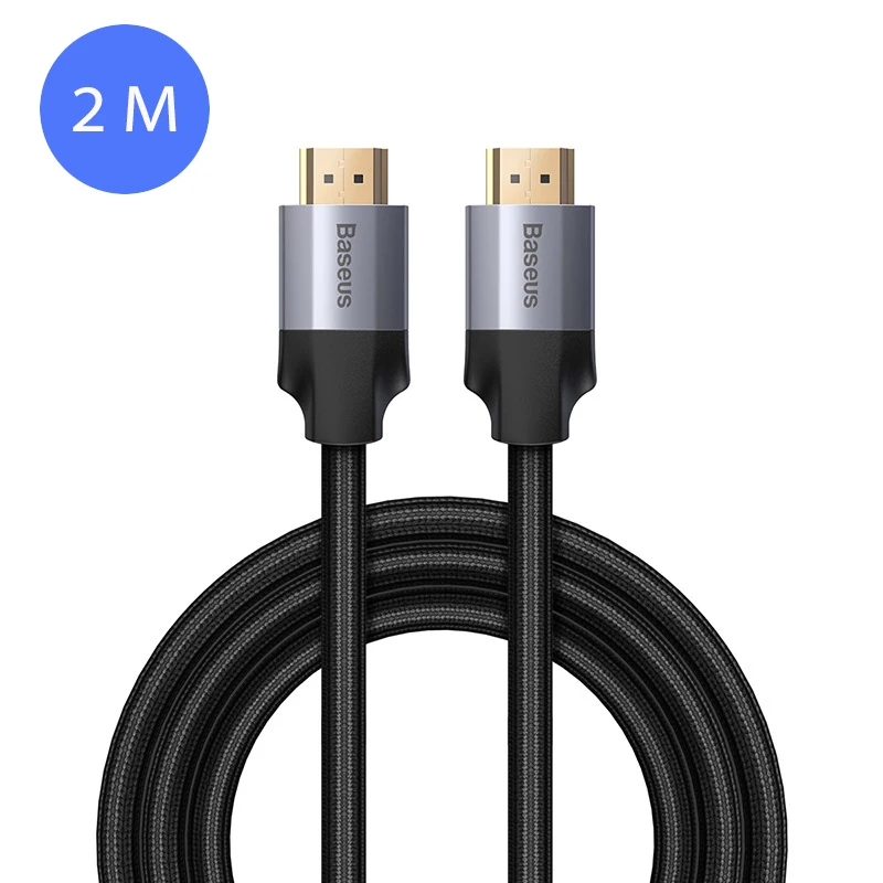 Baseus HDMI кабель 4K папа-папа HDMI 2,0 кабель для PS4 проектор ТВ аудио видео HDMI Провод шнур цифровой сплиттер переключатель 5 м 3 м - Цвет: 2M