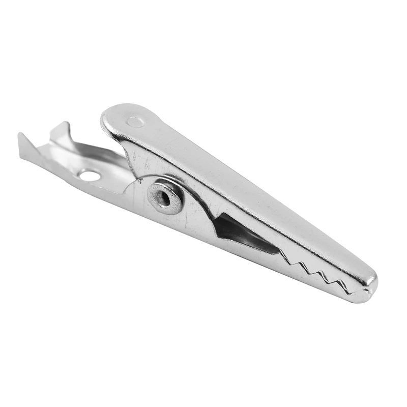

50 Pcs Silver Tone Metal Alligator Clip Crocodile Clamps