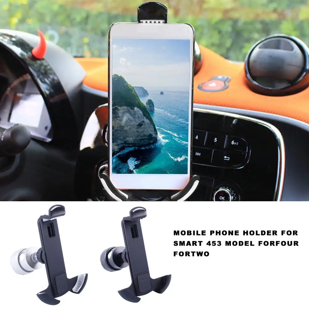 

Mini Portable Fixed Phone Holder Car Phone Holder Navigation Charging Mount Phone Stand For Smart 453 Model Forfour Fortwo