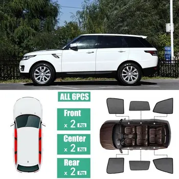 

For Land rover Range Rover Sport 6Pcs Windows Sunshade UV Ray Protector Block Visor