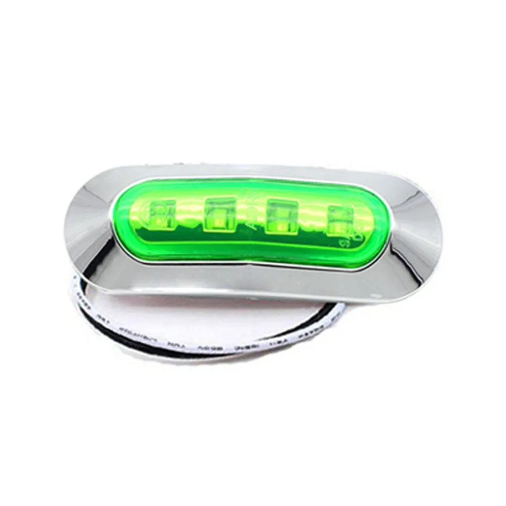 Clearance Turn Signal Light Tail Side Chrome Bezel Warning Auto Marker