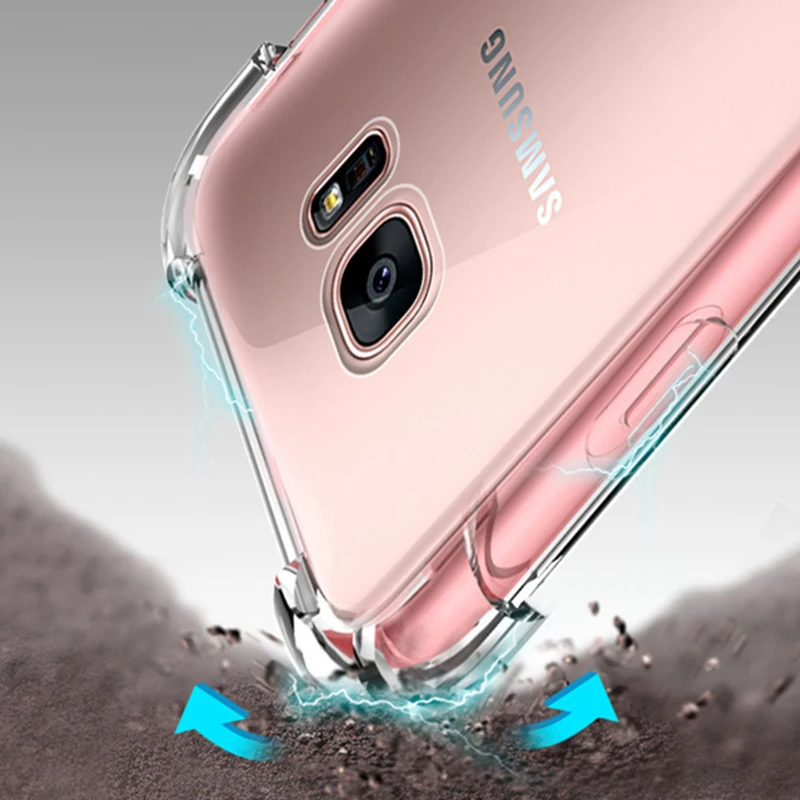 6D прозрачный силиконовый чехол для samsung Galaxy note 10 plus s10 s8 s9 plus s10E note 9 противоударный защитный чехол fundas coque