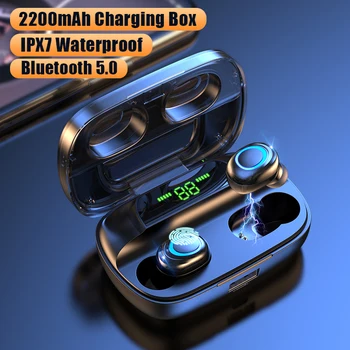 

TWS 5.0 Wireless Bluetooth Earphone Headphones Waterproof Sport Gaming Headset Noise Mini Earbuds with Charging Box for Phone