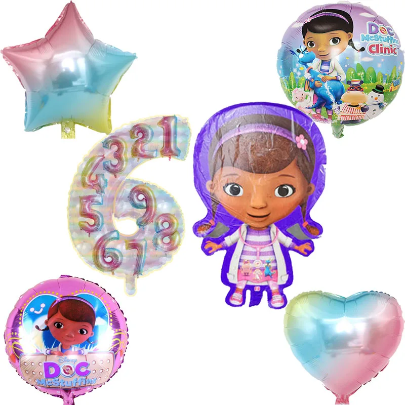 McStuffins фигура доктора из воздушных шаров включает 30 дюймовые цифры