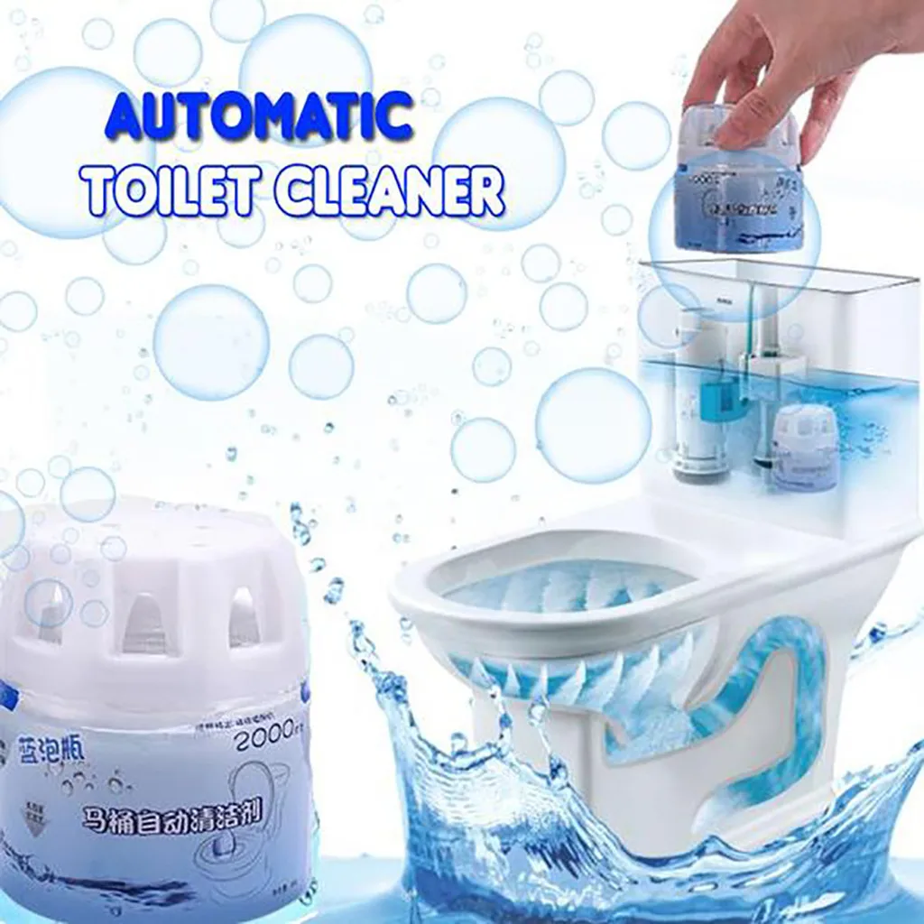 Пеноочиститель автоматический очиститель туалета волшебный смывной бутилированный помощник синий пузырь удивительный очиститель года