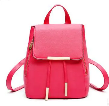 Red UOSC рюкзак женский из искусственной кожи женские рюкзаки подростковая Школа Mochila Feminina рюкзак Mochilas Mujer - Цвет: Red
