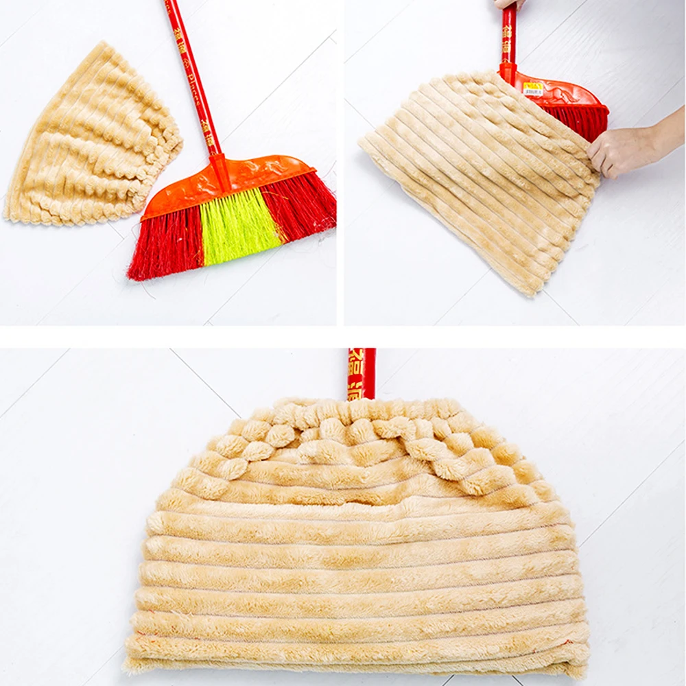 Floor Cleaning Rag Household Cleaning Tools Flannel Mop Cloth Cover Reusable Multi-function Broom Mop Replacement Cover