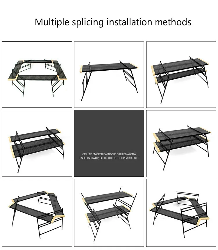 Уличный стол для барбекю, стол для пикника, портативный многофункциональный складной стол для пикника