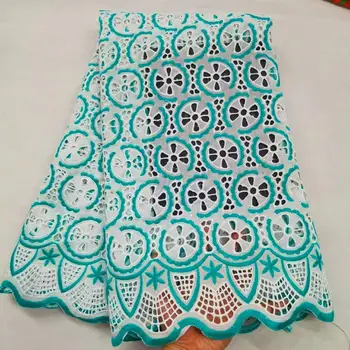 

African lace fabric cotton lace fabric guipure lace fabric in orange /green/white/yellow color high quality 5 yards