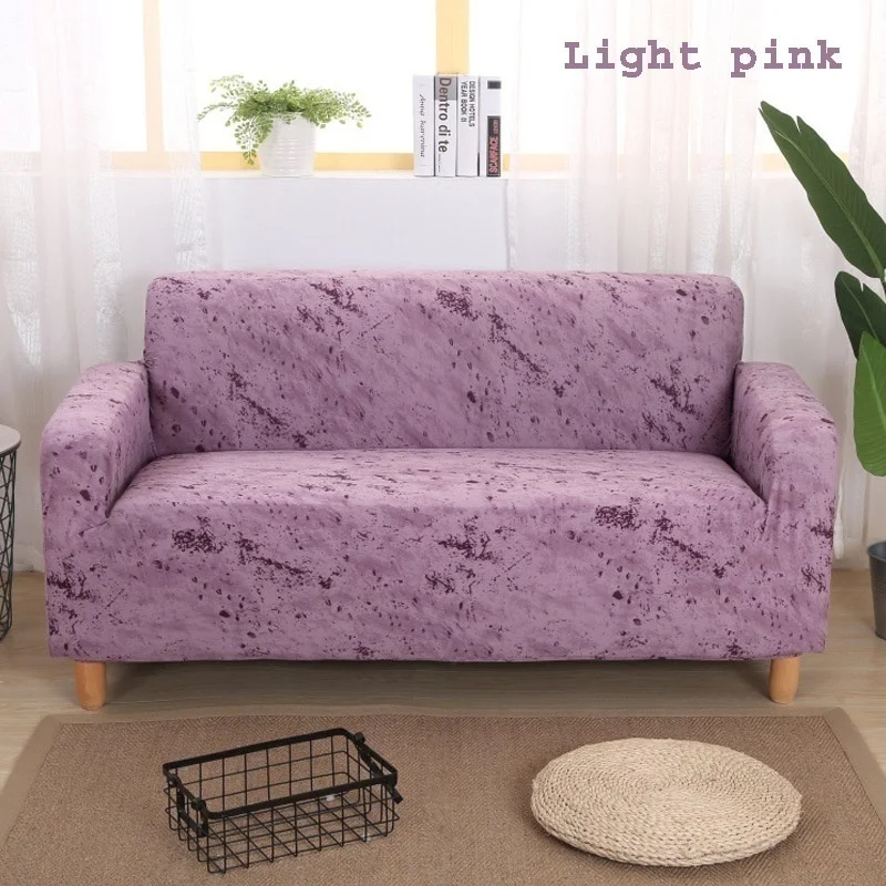 light pink Растягивающиеся чехлы для диванов секционные эластичные чехлы для диванов для гостиной, чехлы для диванов в форме L, чехлы для диванов на одно/два/три сиденья - Цвет: light pink