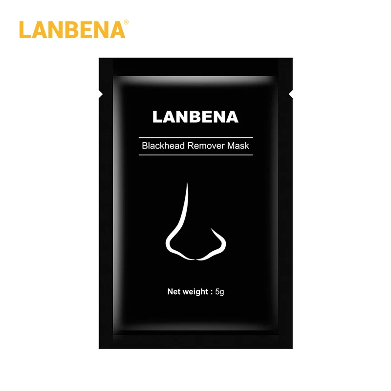 LANBENA маска для лица черная маска blackhead Remover грязевая маска для лица древесного угля, уменьшает поры, что обеспечивает глубокое очищение кожи акне питающее масло Управление по уходу за кожей - Цвет: 1pc