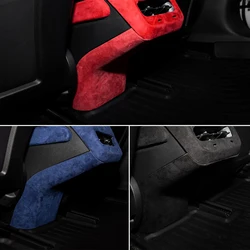 Heenvn – Patch intérieur pour Tesla Model 3, accessoires en fourrure tournante pour Tesla Model Y, couverture Anti coup de pied arrière, modèle 3 