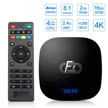 

A95X F1 Android 8.1 Smart TV Box Amlogic S905W tvBox Quad Core for Smart TV Set Top Box 16GB Support 4K WiFi Youtube PK X96 mini