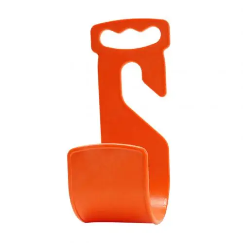 Rust-free Garden Hose Pipe Reel Hook Hanger Wall Mounted Holder Organizer Tool Durable Easy to Install Portable Useful Hose Hook Orange