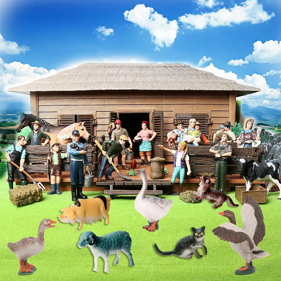 animal farm house toys