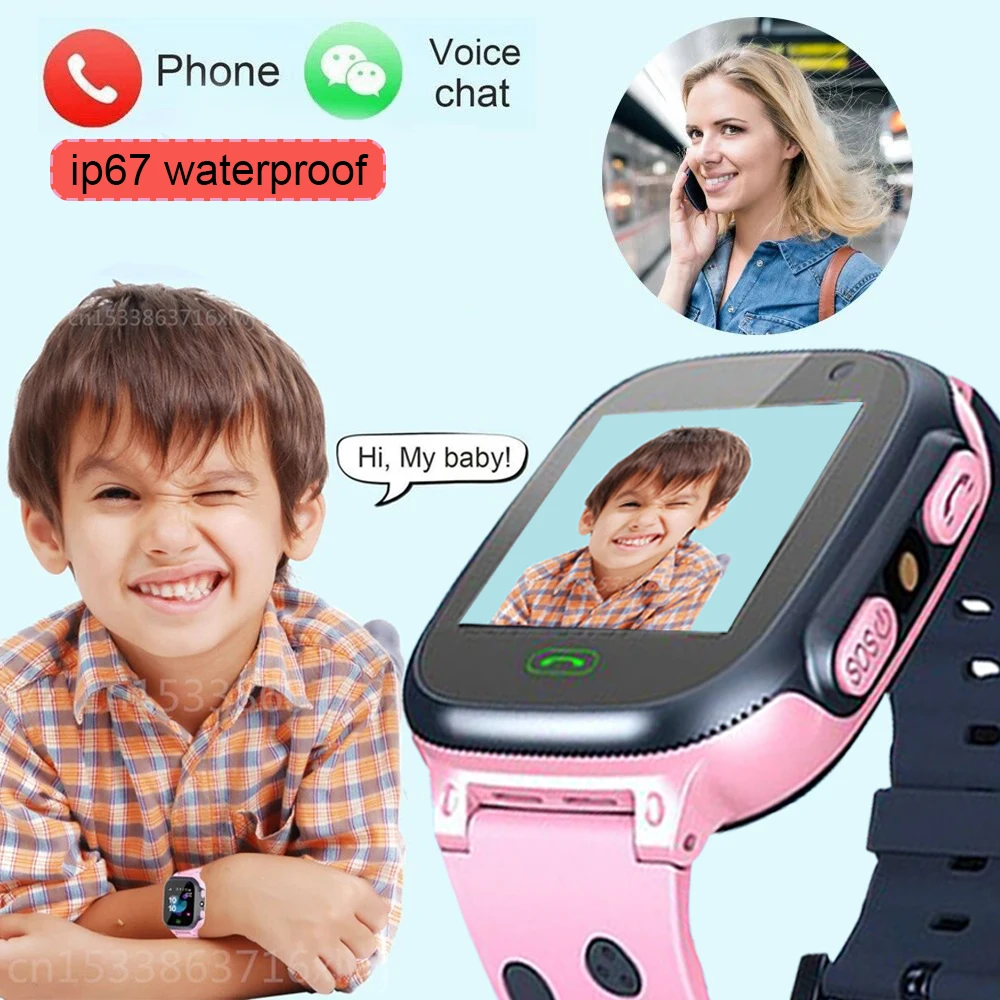 Relógio Smartwatch Infantil Q12 kids com rastreador - chat voz - sos - azul