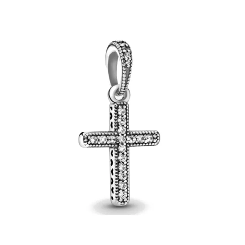 2023 New Bible Cross Angel Jesus God 925 Silver Dangle Bead Fit Original  Pandora Bracelet Charms Beads For Women DIY Jewelry