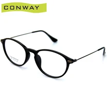 Conway, ретро круглые очки, оправа для женщин, без рецепта, прозрачные линзы, очки, круглые очки, очки, ультра легкие, TR90