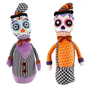 

2Pcs Halloween Skull Doll Cute Lovely Skull Playthings for Party Decor