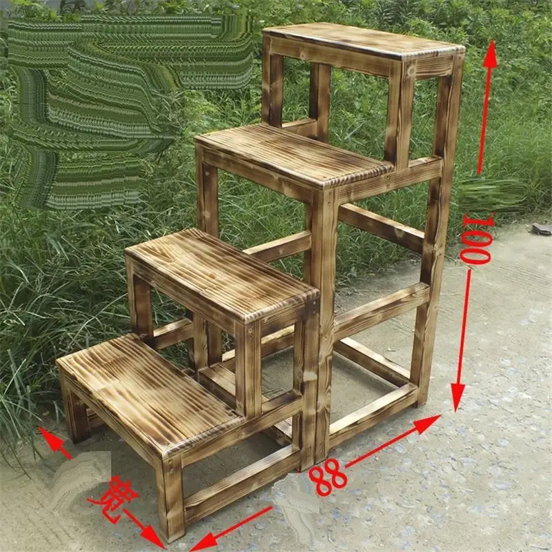 MODEL E Детский табурет для ванной комнаты Sgabelli Cucina Scaletta Legno Merdiven Stepladder Chair Escabeau - Цвет: MODEL E