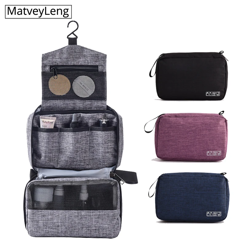 Multifunction Men Women Hanging Cosmetic Bag Folding Travel Organizer Toiletry Wash Make up Storage Pouch Beautician Makeup Bag