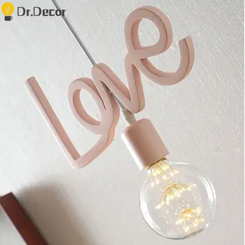 

Modern Lovely Romantic Pendant Lights Personalized Creative Pendant Lamp Children Princess Room Balcony Hanging Light Fixtures