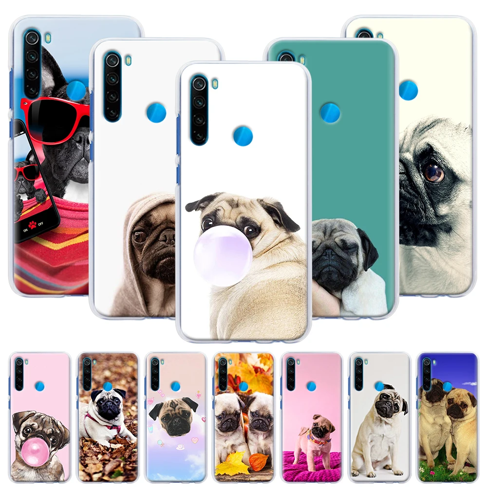 

cute funny lovely pug dog Hard Case for Xiaomi Redmi Note 6 7 8 Pro 8T 9S 9 Pro 6A 7A 8A K20 K30 Pro Phone Cover Capa