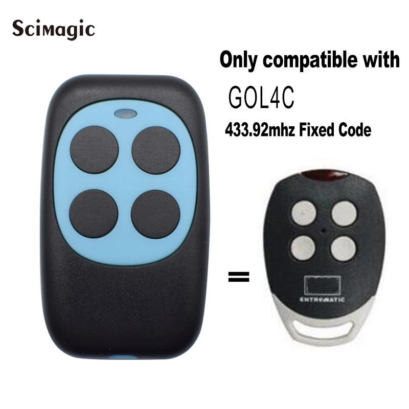 DITEC GOL4C 433mhz remote control fixed code garage command handheld