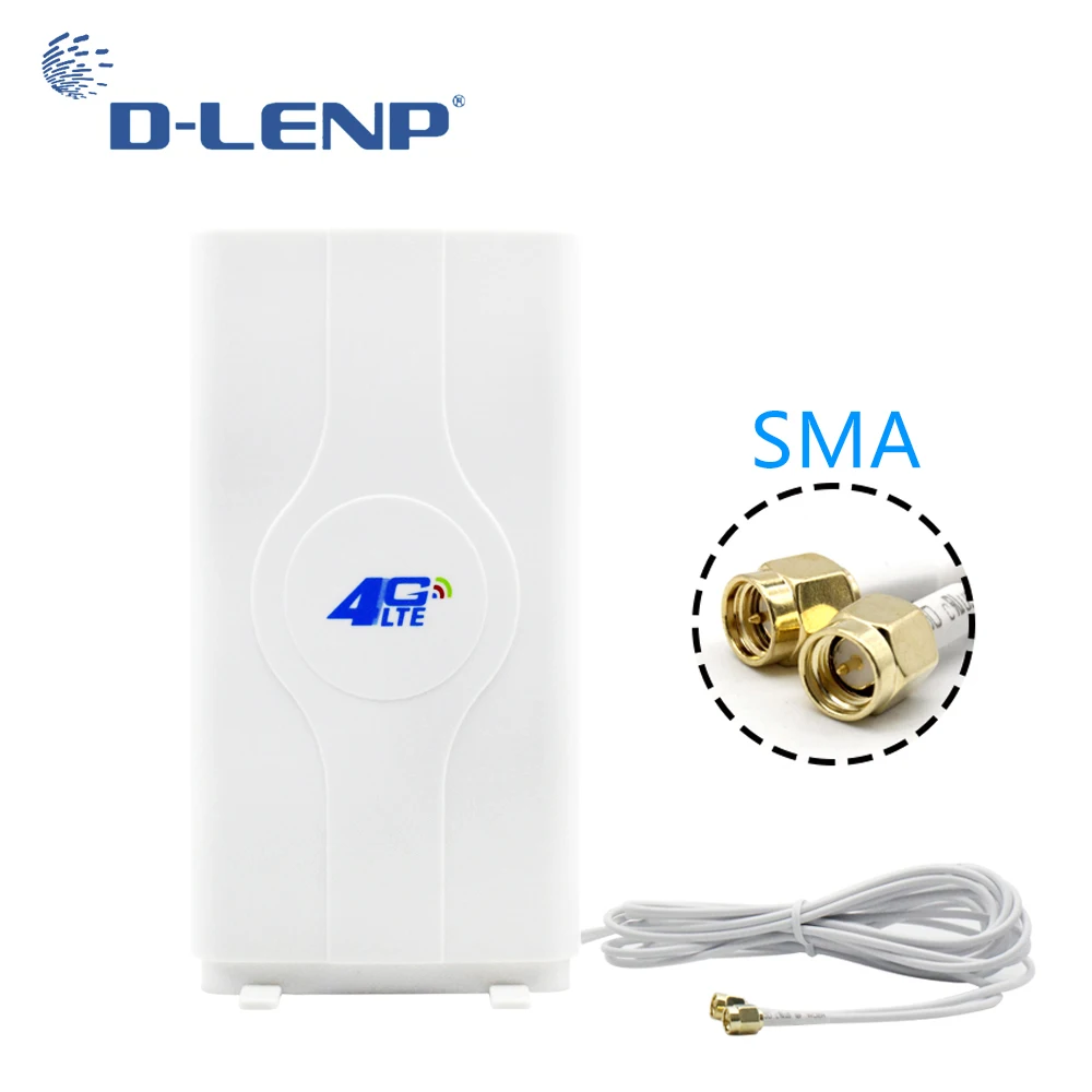 Dlenp 4g антенна 88dbi 4 г LTE MIMO Телевизионные антенны 2 sma rsj 700 2600 мГц с SMA разъем Booster