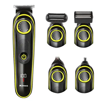 

5 In 1 Male Shaver Whole Body Washable Shaving Machine Rechargeable Beard Trimmer Professional Electric Shaver Razor 40p